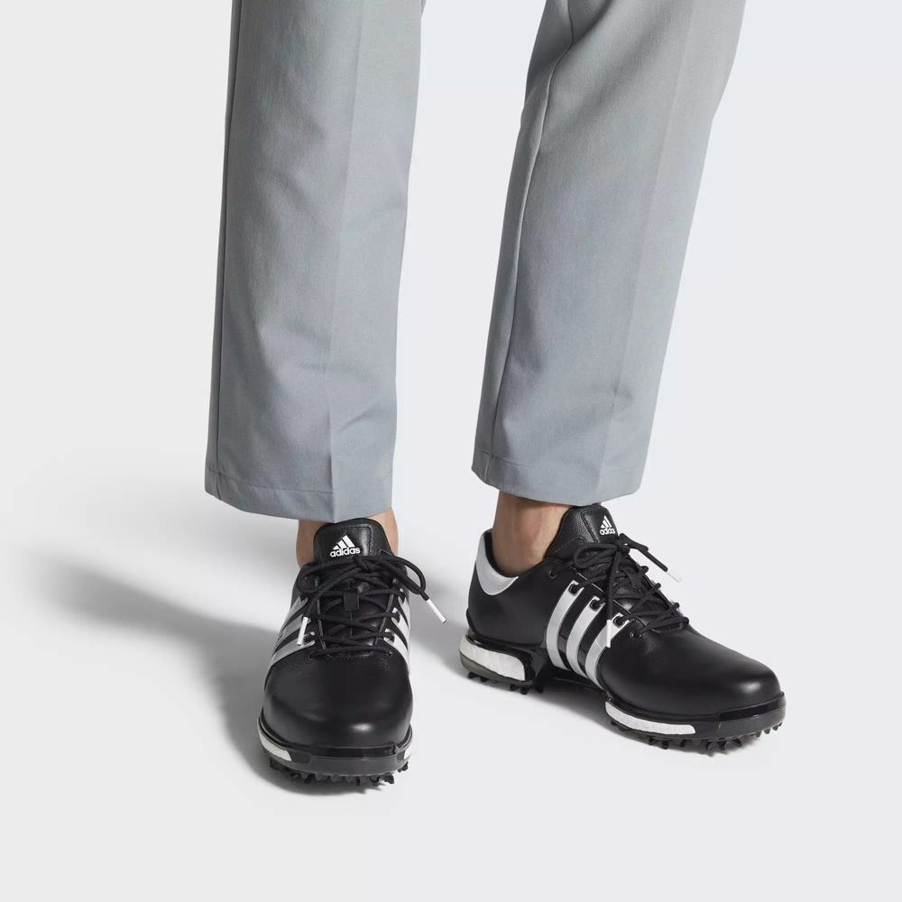 Adidas Tour 360 Boost 2.0 Tenis De Golf Negros Para Hombre (MX-75421)